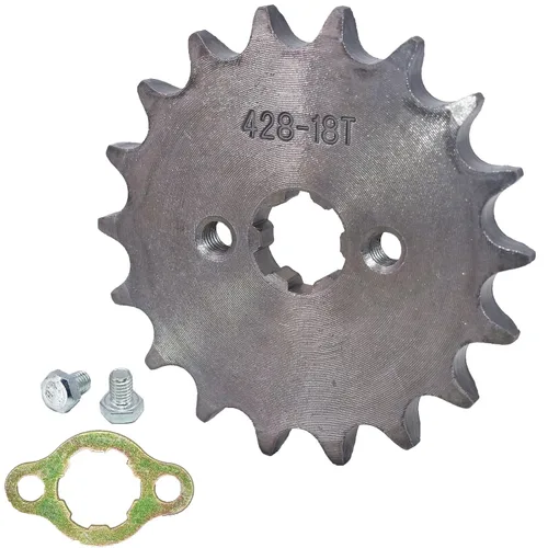 Miniatura 11 de 428-10T-0.669 in - Piñón de motor delantero para motocicleta se adapta a motocicletas de 50 cc, 70 cc, 110 cc, 125 cc, mini bicicleta ATV Quad