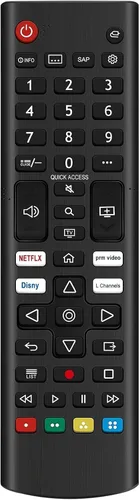 NTQinParts Control remoto de TV de repuesto para LG 50UQ7070ZUE 50", 55UQ7070ZUE 55", 65UQ7070ZUE 65" 4K UHD Smart TV