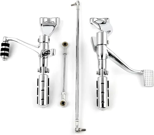 Miniatura 8 de TCT-MOTORPARTS Controles delanteros con clavijas, palancas y varillas para Harley Sportster XL1200 2004-2013 XL1200C 2004-2008 Cromo