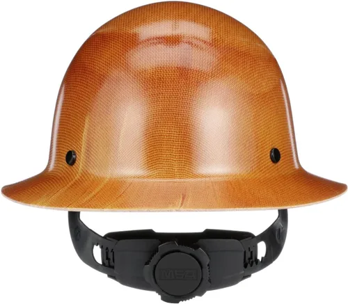 Miniatura 4 de MSA Skullgard Casco Duro de Ala Completa con Suspensión - Tapa Sin Ranuras, Hecho de Resina Fenólica, Cargas de Calor Radiante hasta 350°F, Casco