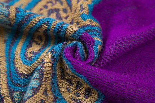 Miniatura 6 de Poncho con flecos, con estampado vintage, estilo retro, a la moda, para mujer. Capa, chal.