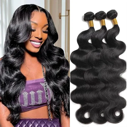Miniatura 73 de Extensiones de pelo rizado brasileño de Selina, pelo virgen brasileño, 100 gramos/paquete, color natural (16 pulgadas, rizado)