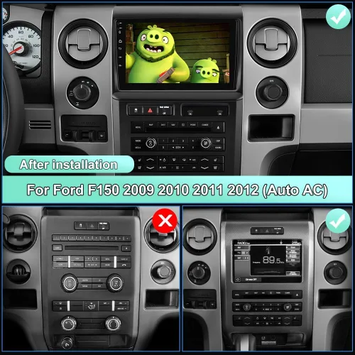 Miniatura 2 de Radio Android para Ford F150 2009-2012 0nly Fit Auto AC, con pantalla táctil de 9 pulgadas, 2GB+64GB, compatible con Carplay, Android Auto, SWC