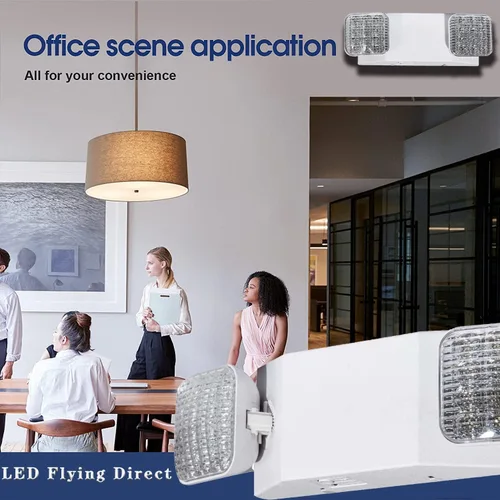 Miniatura 7 de Luces de emergencia LED con batería de respaldo, luz de emergencia comercial ajustable de dos cabezales, certificación UL, CA 120/277V, accesorios
