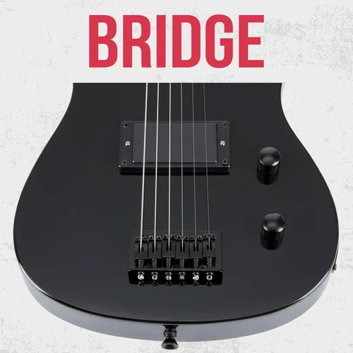 Miniatura 5 de LyxPro Guitarra eléctrica de 30 pulgadas y kit de iniciación para niños con guitarra para principiantes de tamaño 3/4, amplificador, seis cuerdas