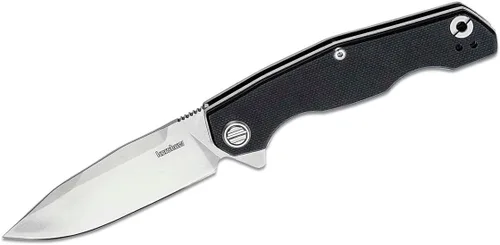 Kershaw Inception - Cuchillo de bolsillo plegable, hoja de 3.25 pulgadas con acero D2, apertura manual y mango G10, Pocketclip