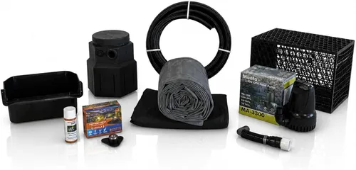 Miniatura 10 de HALF OFF PONDS Kit completo de cascada sin estanque 3300, con forro de PVC de 8 pies por 10 pies y bomba sumergible de la serie Manta de 3,300 GPH