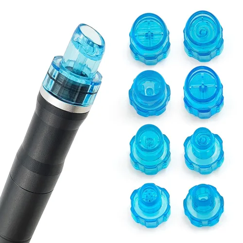 Elitzia Cabezales de microderma de plástico, puntas faciales para pelar agua, cuidado facial, herramienta de limpieza de la piel, piezas de repuesto