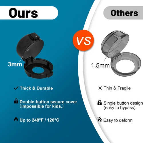 Miniatura 4 de Fundas de seguridad para pomos de estufa a prueba de niños, fundas para pomos de horno para seguridad infantil, 5 unidades, cubiertas negras