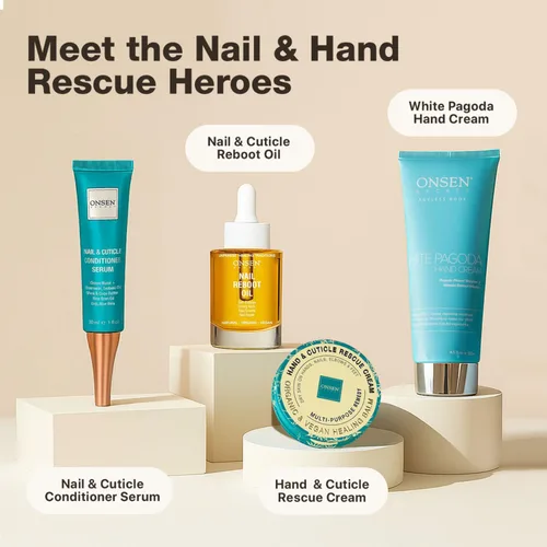 Miniatura 7 de Tratamiento de Crema para Uñas y Cutículas Onsen con Aceite de Tsubaki Japonés, Jojoba y Lavanda, Manteca de Karité – Fortalece las Uñas, Suaviza