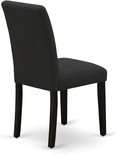 Miniatura 9 de East West Furniture HBAB3-ABK-24 Hartland - Juego de habitación de 3 piezas que contiene una mesa de comedor redonda con pedestal y sillas tapizadas