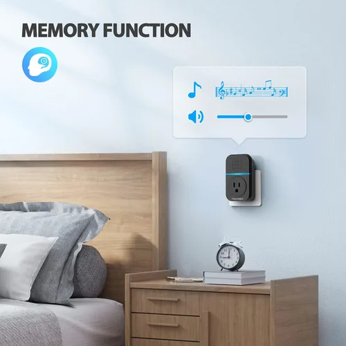 Miniatura 6 de TECKNET Timbre inalámbrico, timbre de puerta enchufable, timbres de puerta impermeables IP66, timbre de puerta inalámbrico sin cable de 1300 pies