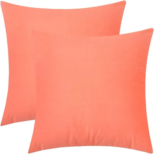 Miniatura 23 de Juego de 2 fundas de almohada de terciopelo para sofá y cama, 18 x 18 pulgadas, color malva