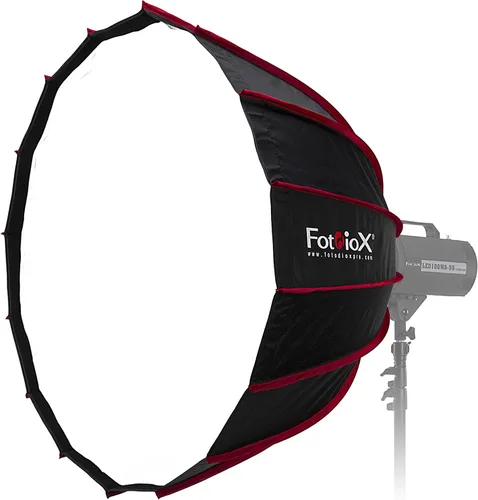 Miniatura 7 de Fotodiox Caja de luz parabólica EZ-Pro DLX de 48 pulgadas con Balcar, Alien Bees y Einstein compatible con Speedring – Caja de luz plegable rápida
