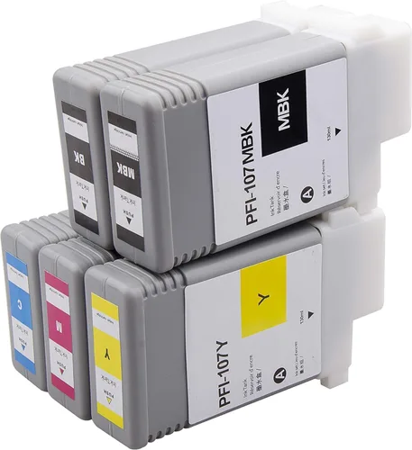 Miniatura 8 de YOUEXPERT Cartucho de tinta de pigmento PFI-107 MBK para Canon PFI107 PFI-107 PFI107MBK PFI-107 6705B001 para ImagePROGRAF iPF670 IPF 670 MFP L 24