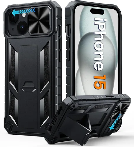 Miniatura 71 de FNTCASE for iPhone 11-Pro Phone Case: Military Grade Drop Proof Mobile Cover with Kickstand & Slide Rugged Shockproof Bumper Heavy Duty Protector