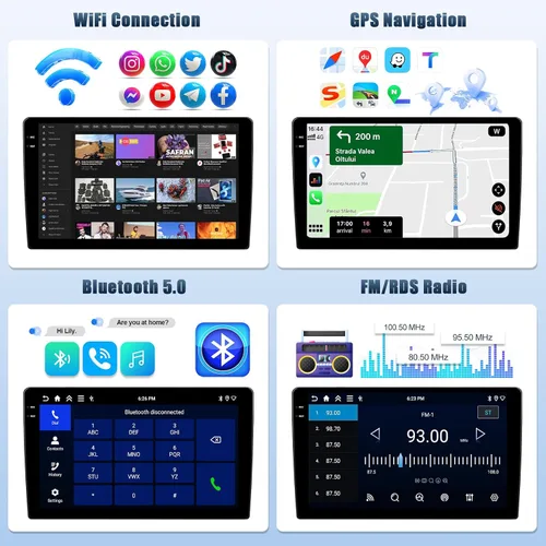 Miniatura 5 de 4G+64G Android Radio de coche estéreo para Hyundai Elantra 2011 2012 2013 con CarPlay inalámbrico Android Auto, pantalla táctil HD de 9 pulgadas