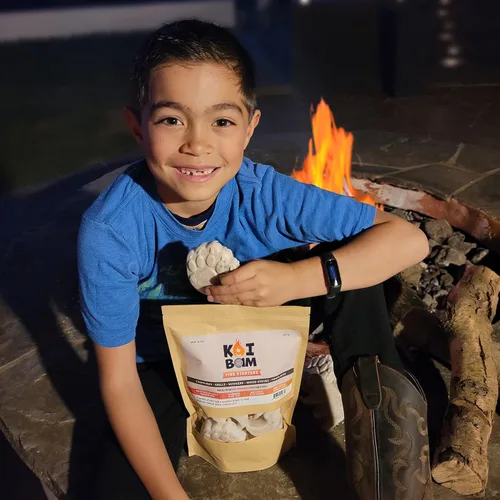 Divertidos iniciadores de fuego para acampar - Formas temáticas de campamento, no tóxicas, veganas, sostenibles, tiempo de combustión de 15 minutos,