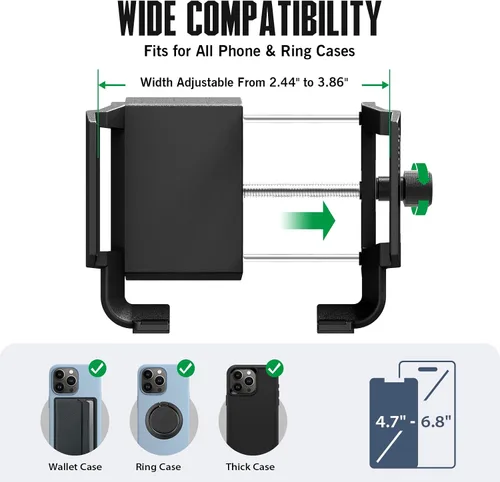 Miniatura 4 de Dprofy Soporte magnético fuerte para teléfono para carrito de golf, accesorios de golf, apto para todos los teléfonos inteligentes populares, diseño