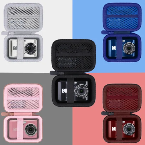 Miniatura 8 de para KODAK PIXPRO Friendly Zoom FZ55/FZ45/FZ43 Funda de almacenamiento rígida para cámara digital de 16MP (Solo funda negra)