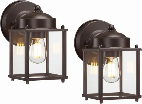 Miniatura 12 de LIT-PaTH Farol de pared para exteriores, lámpara de pared impermeable para exteriores, accesorio de iluminación con enchufe E26, luces exteriores