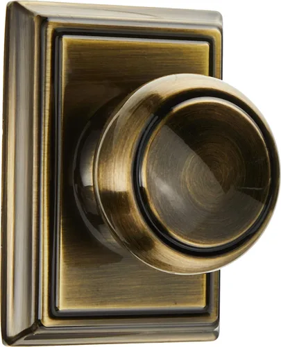 Miniatura 46 de Schlage F10 AND 716 ADD - Pomo Andover con moldura Addison, cerradura de paso para pasillos y armarios, bronce envejecido