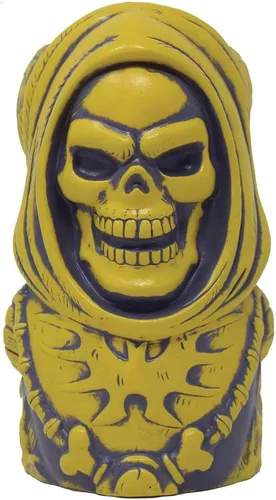 Mondo Tees, LLC Mondo Masters of the Universe Skeletor - Taza de 20 onzas, exclusiva de color amarillo hueso, talla única
