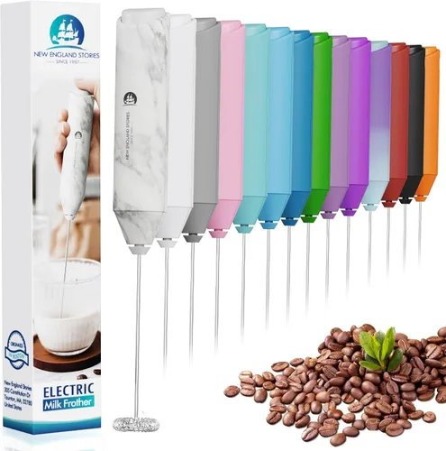 Miniatura 11 de Espumador de leche potente de mano, espumador de leche de mano mini, batidor de bebidas para café, capuchino, café con leche, matcha, chocolate Verde