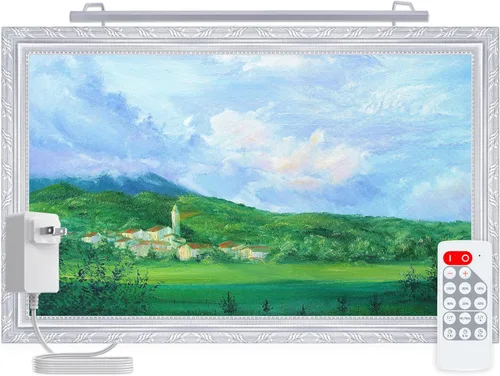 Miniatura 6 de Situ Lighting: Lámpara de arte y foto LED de la serie Vision con control remoto enchufable - Fabricado en EE. UU. - Sintonización de color 2700 K
