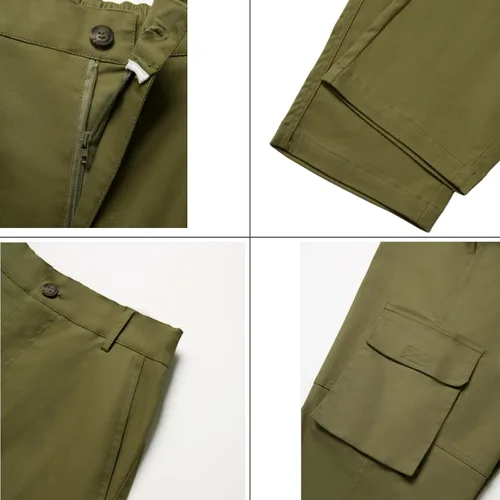 Miniatura 5 de Cargo Pants for Men Multi Pockets Work Pants Cotton Stretch Elastic Waist Relaxed Fit Hiking Outdoor Casual