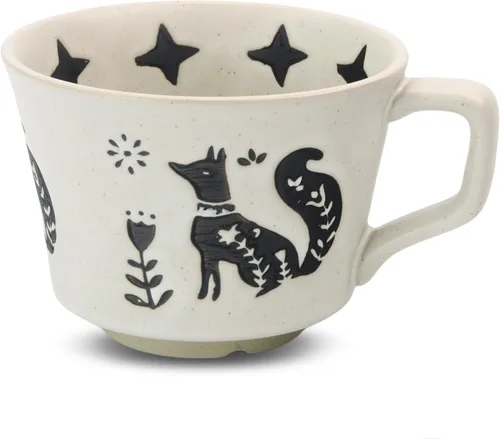Miniatura 12 de Taza de Café de Cerámica, Taza de Té Única y Novedosa de 12 oz con Asa, Taza de Gres para Té Mocha Latte Cappuccino Espresso
