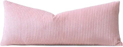 Miniatura 139 de Artscope Fundas de Almohada de Pana a Rayas Acogedoras Súper Suaves Decorativas Cuadradas Fundas de Cojín para Sofá Sillón Dormitorio Decoración