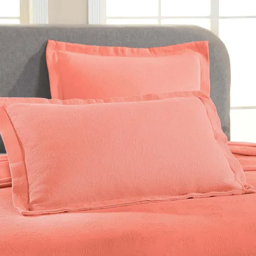 Miniatura 6 de Superior colcha de una plaza de jacquard y matelasse 100 % algodón de alta calidad, turquesa, individual, Coral, gemelo