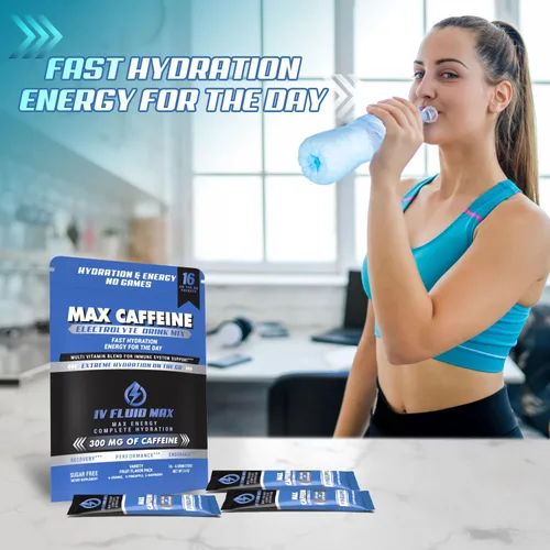 Miniatura 6 de Aceleración de hidratación - 300 mg de cafeína - Mezcla de electrolitos + bebidas energéticas - Bebida preentrenamiento/recuperación