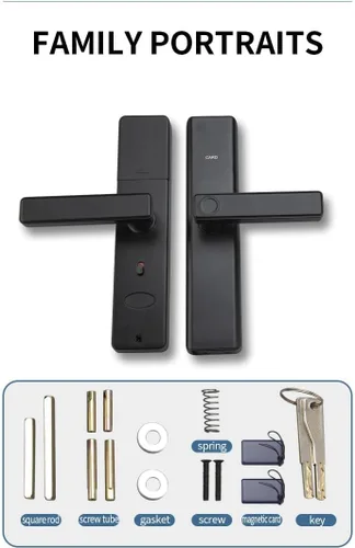 Miniatura 6 de Cerradura inteligente con huella dactilar, cerradura de puerta con contraseña de pantalla táctil, cerraduras electrónicas, bloqueo de puerta