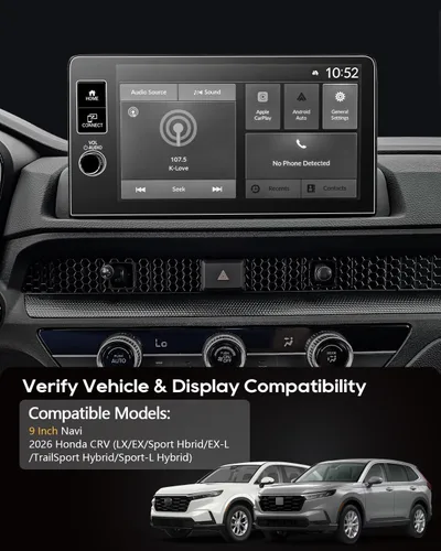 Miniatura 3 de Protector de pantalla para CRV 2026 (sin botones de pista) 2026 CRV Accesorios 2026 Honda CRV 2026