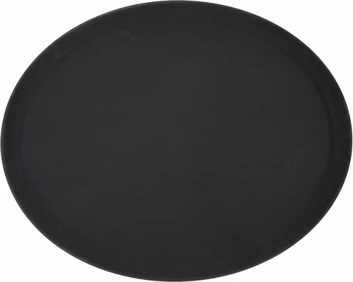 Miniatura 4 de Winco - Bandeja redonda fácil de sostener, 11 pulgadas, negro mediano
