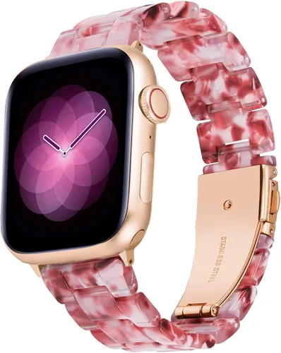 Miniatura 17 de BINLUN Compatible con las bandas de Apple Watch de 38 mm, 40 mm, 41 mm, 42 mm, 44 mm, 45 mm, 46 mm, 49 mm para mujeres y hombres, correas de reloj