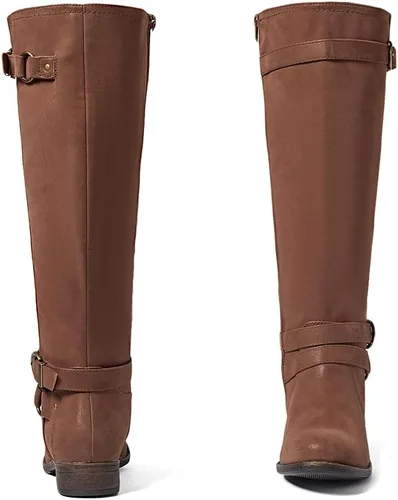 Miniatura 4 de Botas altas hasta la rodilla para mujer, elegantes y cómodas, con punta redonda, cierre de cremallera lateral, para otoño e invierno para mujer