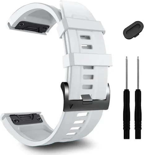 Miniatura 24 de ZPJPPLX 1.024 in compatible con Garmin Fenix 8 AMOLED 2.008 in/8Pro/7X Pro/6X Pro/7X/6X/5X Plus/5X, correa de reloj de silicona para Descent Mk2i