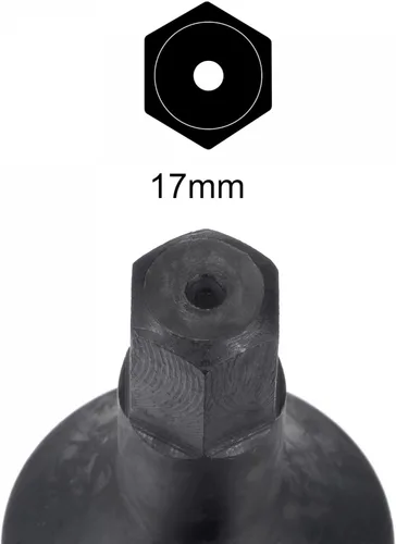 Miniatura 4 de uxcell Zócalo de la broca hexagonal del impacto de 55.8 ft m, 1" impulsión 321.5 ft m longitud CR-MO tamaños métricos de acero