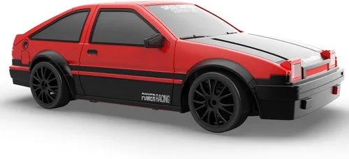Miniatura 7 de Coche de control remoto RC Drift Car 2.4GHz escala 1:24 4WD de alta velocidad RC Vehículo con luces LED, baterías y neumáticos a la deriva, autos