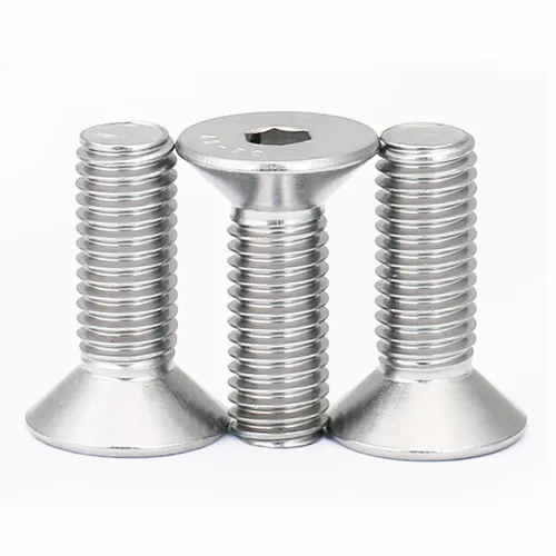 Miniatura 24 de Tornillos de cabeza plana M4 de 0.787 in, tornillo y perno de cabeza plana M4-0.028x0.787 in, pernos avellanados de acero inoxidable, accionamiento