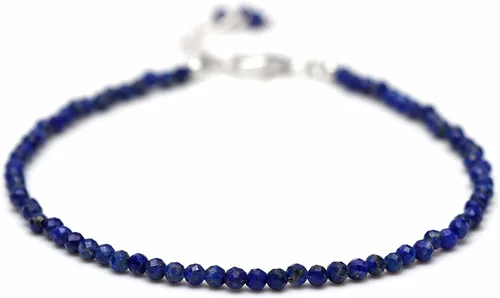 Miniatura 11 de Pulsera ajustable de plata esterlina 925 con cuentas completas para mujer, cuentas de piedras preciosas naturales, pulsera delicada, regalo