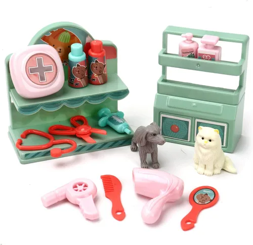 Miniatura 5 de Juguete de simulación, 42 piezas de juguete creativo de primera calidad, juguetes de simulación para perros y gatos, aseo de mascotas, baño