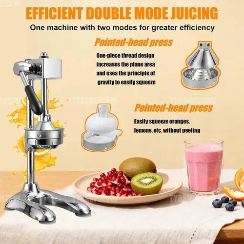 Miniatura 4 de Heavy Duty Stainless Steel Citrus Juicer Manual Press - Commercial Hand Squeezer Pomegranate juice extractor for Lemon Orange Lime Pomegranate High