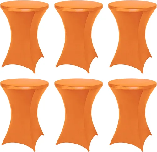Miniatura 9 de FestiCorp Cubierta de Mesa de Spandex, Manteles Ajustados para Cóctel, Cubiertas de Mesa Redondas Elásticas Highboy para Fiesta, DJ, Bar, Boda, Rosa