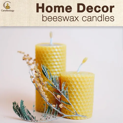 Miniatura 6 de Kit de fabricación de velas de cera de abejas para principiantes, con 7 hojas de cera de abeja y múltiples decoraciones para hacer velas