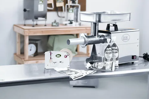Miniatura 5 de LEM Productos 17801 Big Bite # 12 .75HP Picadora de carne eléctrica de acero inoxidable y productos Sistema de envasado de carne molida 200