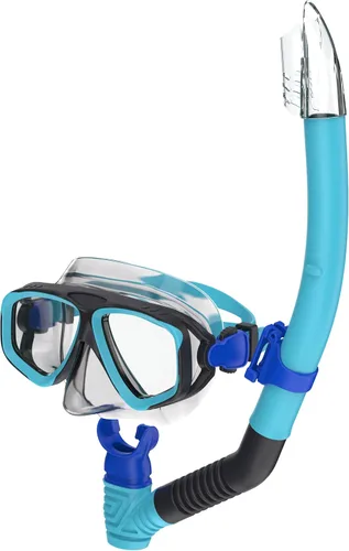 Miniatura 14 de Speedo Unisex Niño Aventura Máscara Junior Traje De Baño Separados Azul (M Blue)